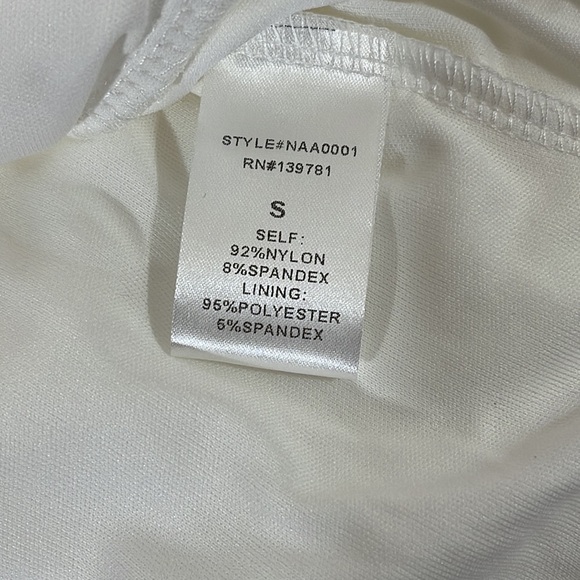 FASHION NOVA Maura Mesh White Dress Size Small NWT - Picture 8 of 13